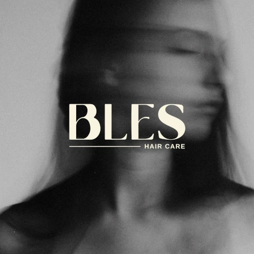 Bles logo met achtergrond van dame